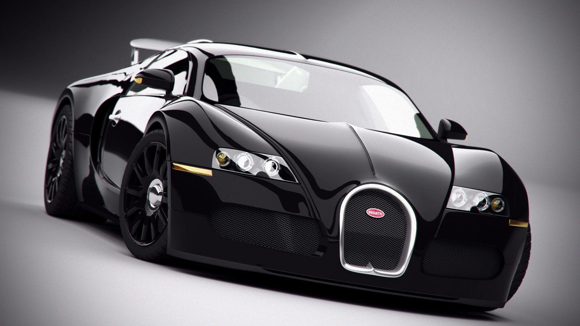 1920x1080 Black Bugatti Veyron 1080p Wallpaper For Desktop