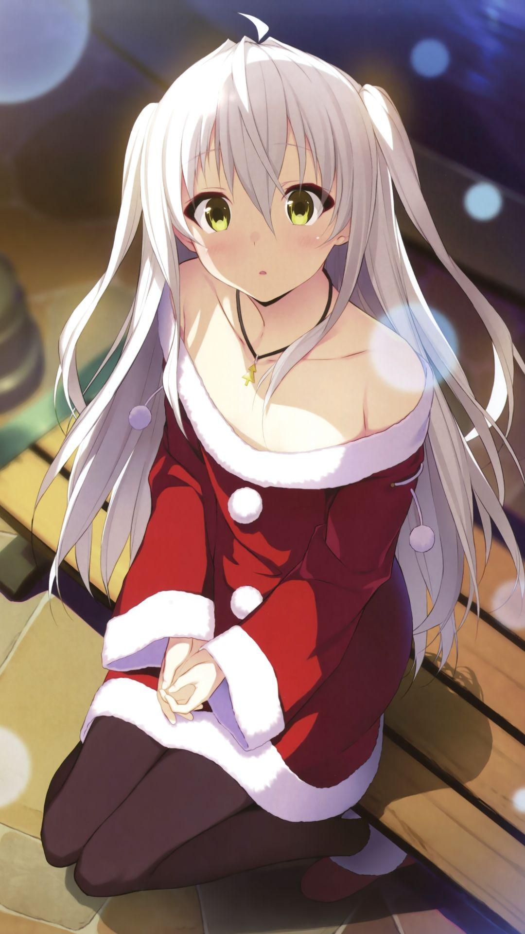 1080x1920 Christmas anime 2017 Charlotte Nao Tomori.iPhone 7 Plus