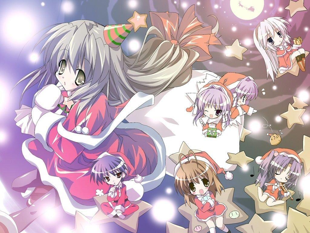 1024x768 Anime Christmas Wallpaper