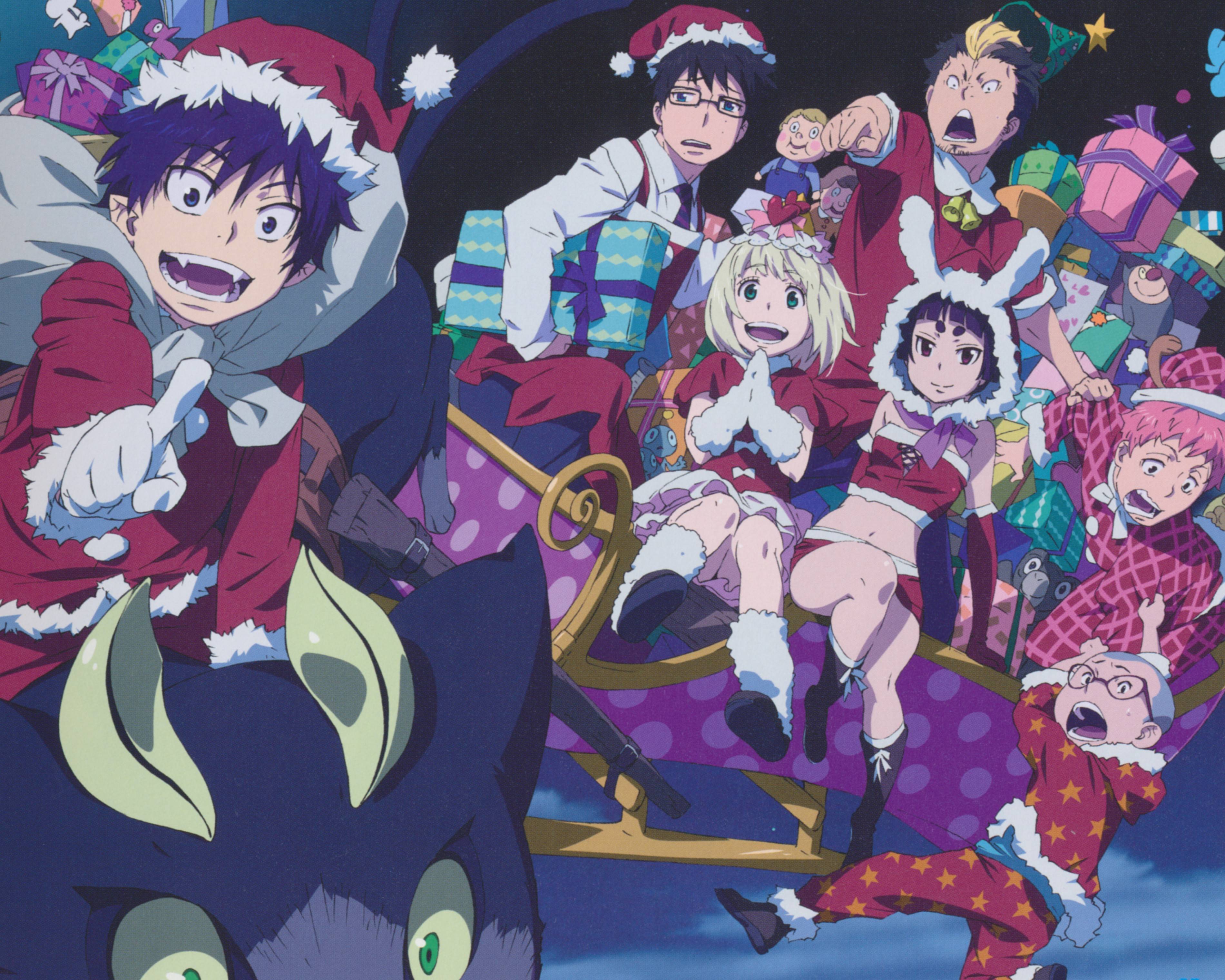 3800x3040 Awesome Anime Christmas Picture in Widescreen