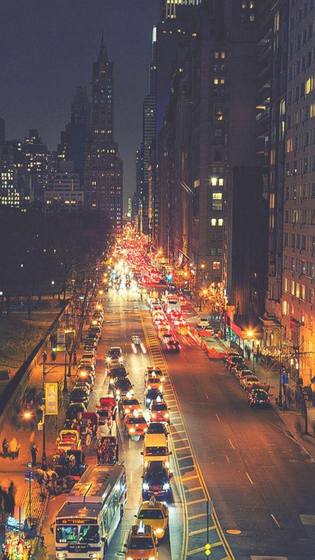 1080x1920 New York Christmas Wallpaper