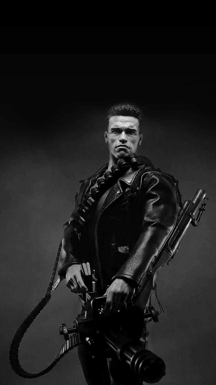 736x1308 Terminator iPhone Wallpaper And White Arnold