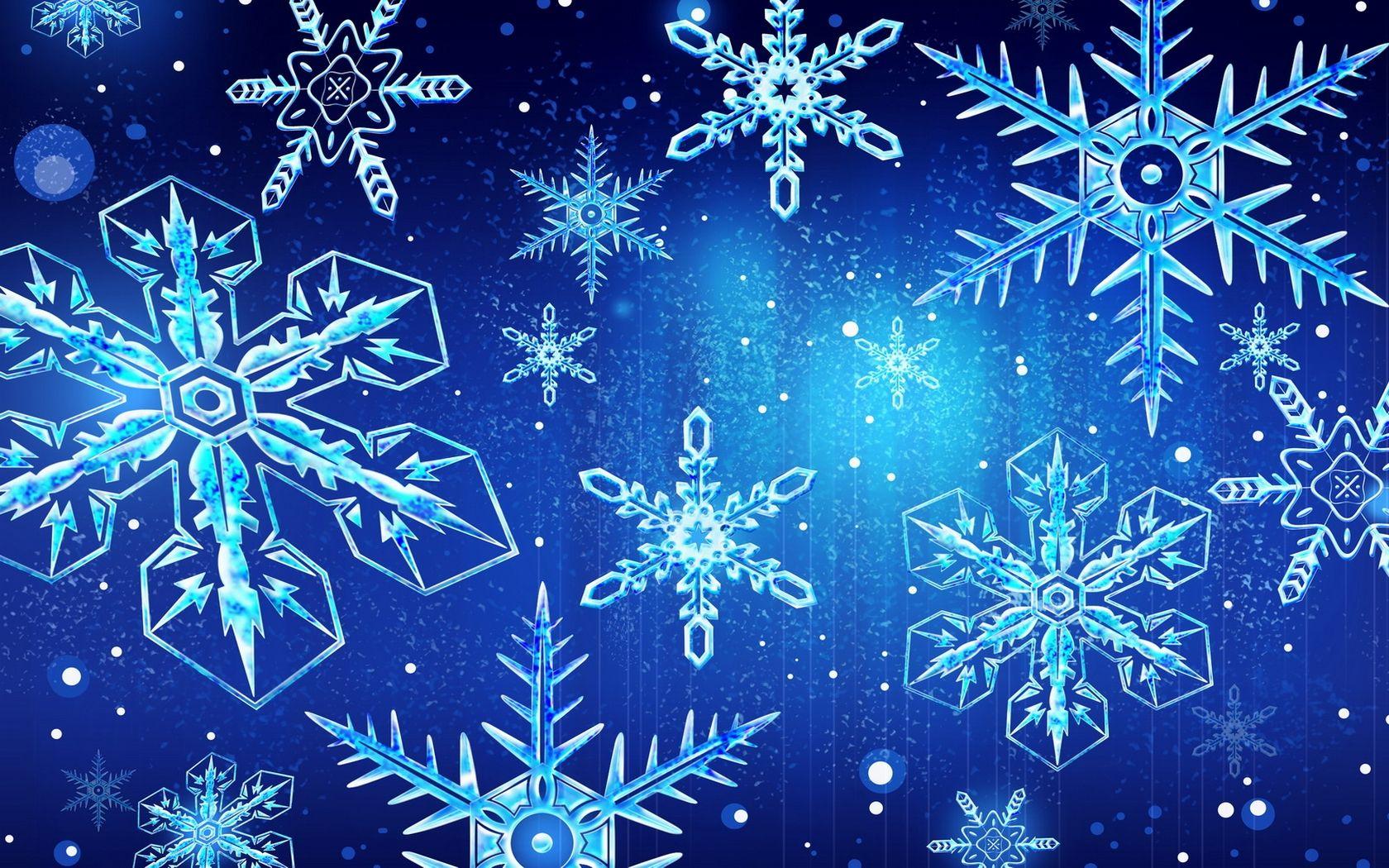 1680x1050 Flakes Windows 7 Holiday Christmas Desktop Wallpaper