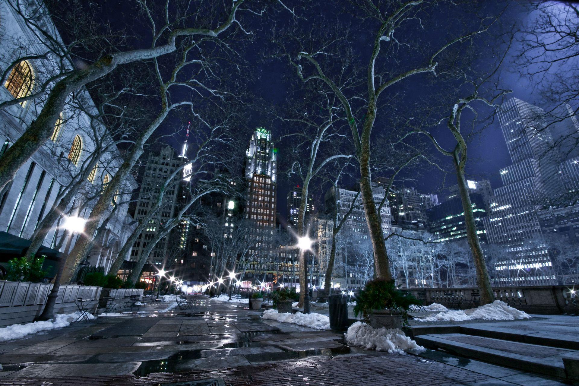 1920x1280 New York City Winter Wallpaper