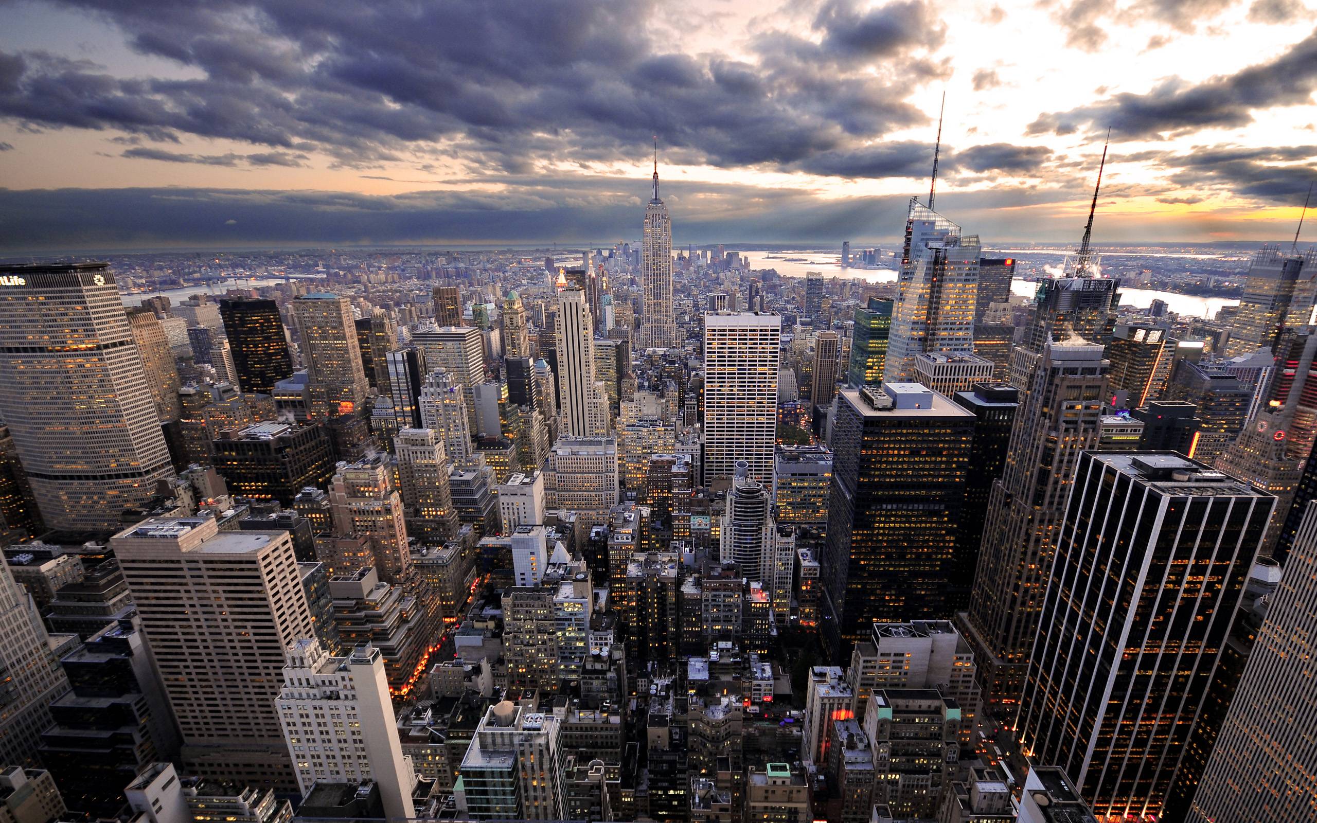 2560x1600 New York City Street HD Wallpaper
