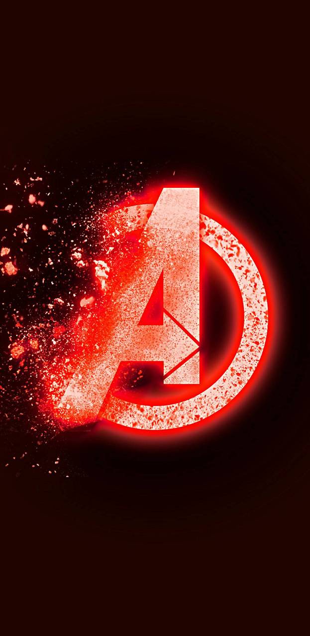 623x1280 Avengers logo wallpaper