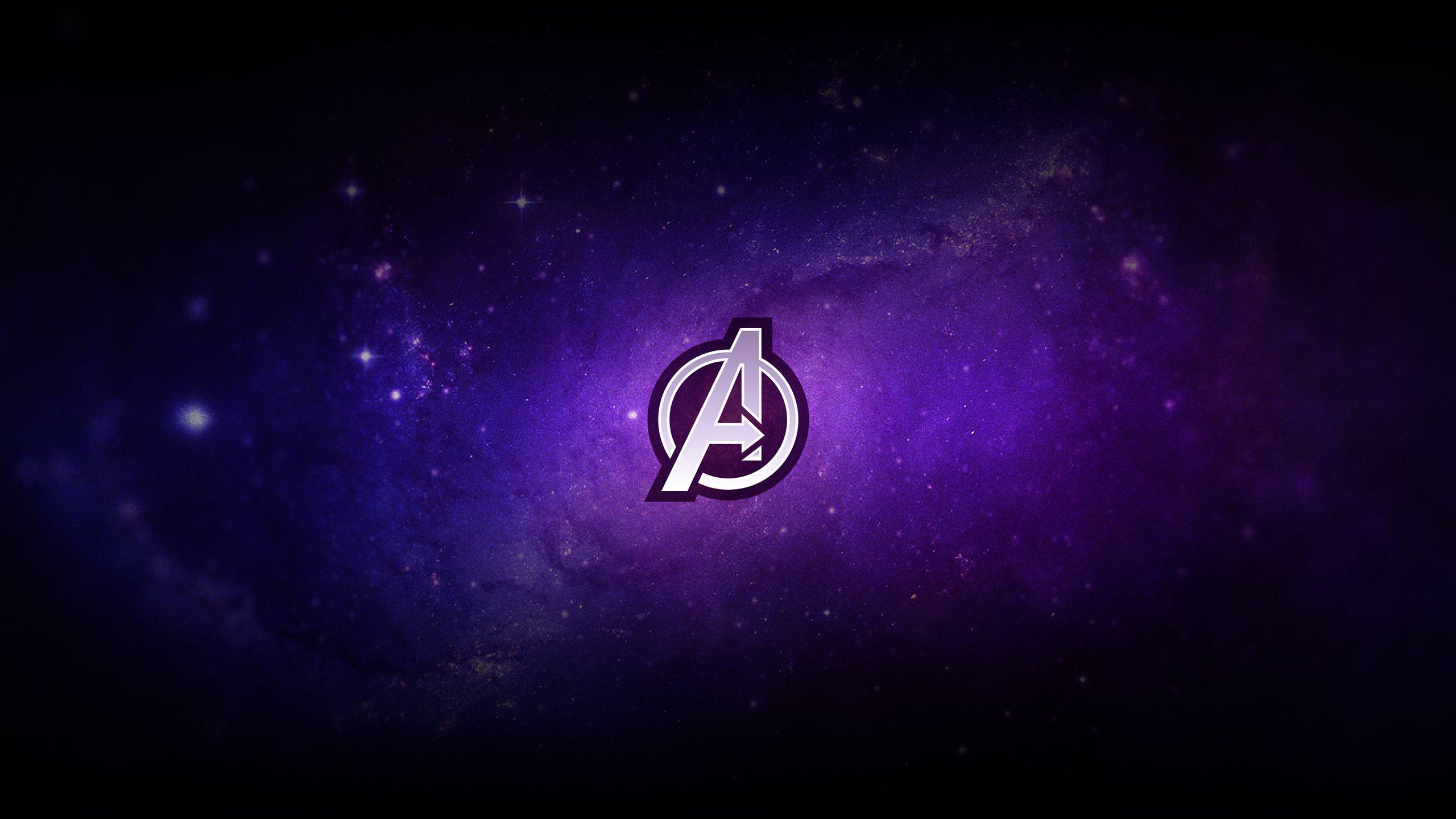 2560x1440 Avengers Logo Wallpaper