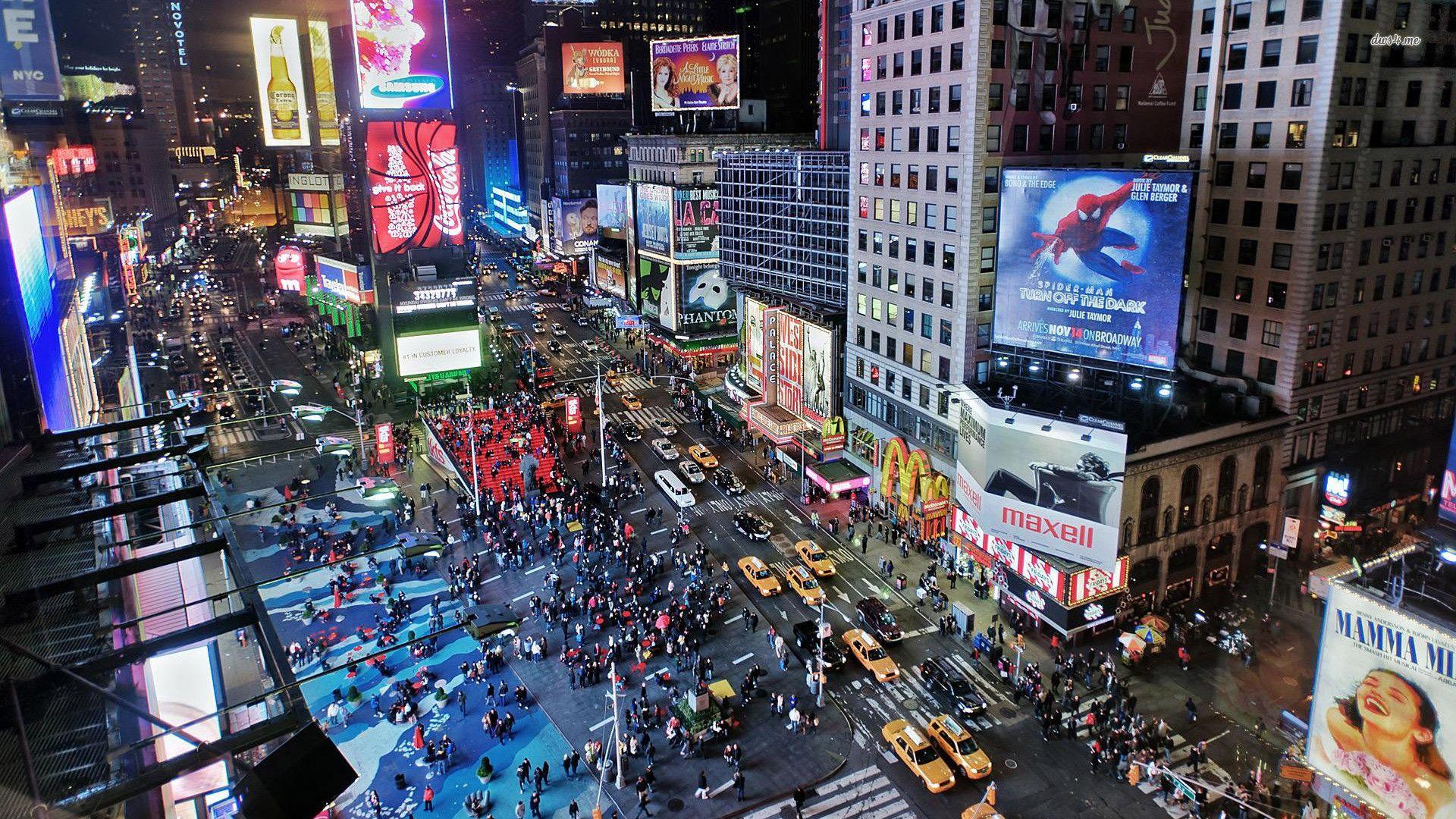 1920x1080 Times Square Wallpaper