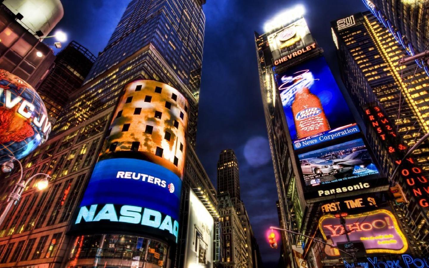 1440x900 Buildings & City: Times Square New York City, desktop