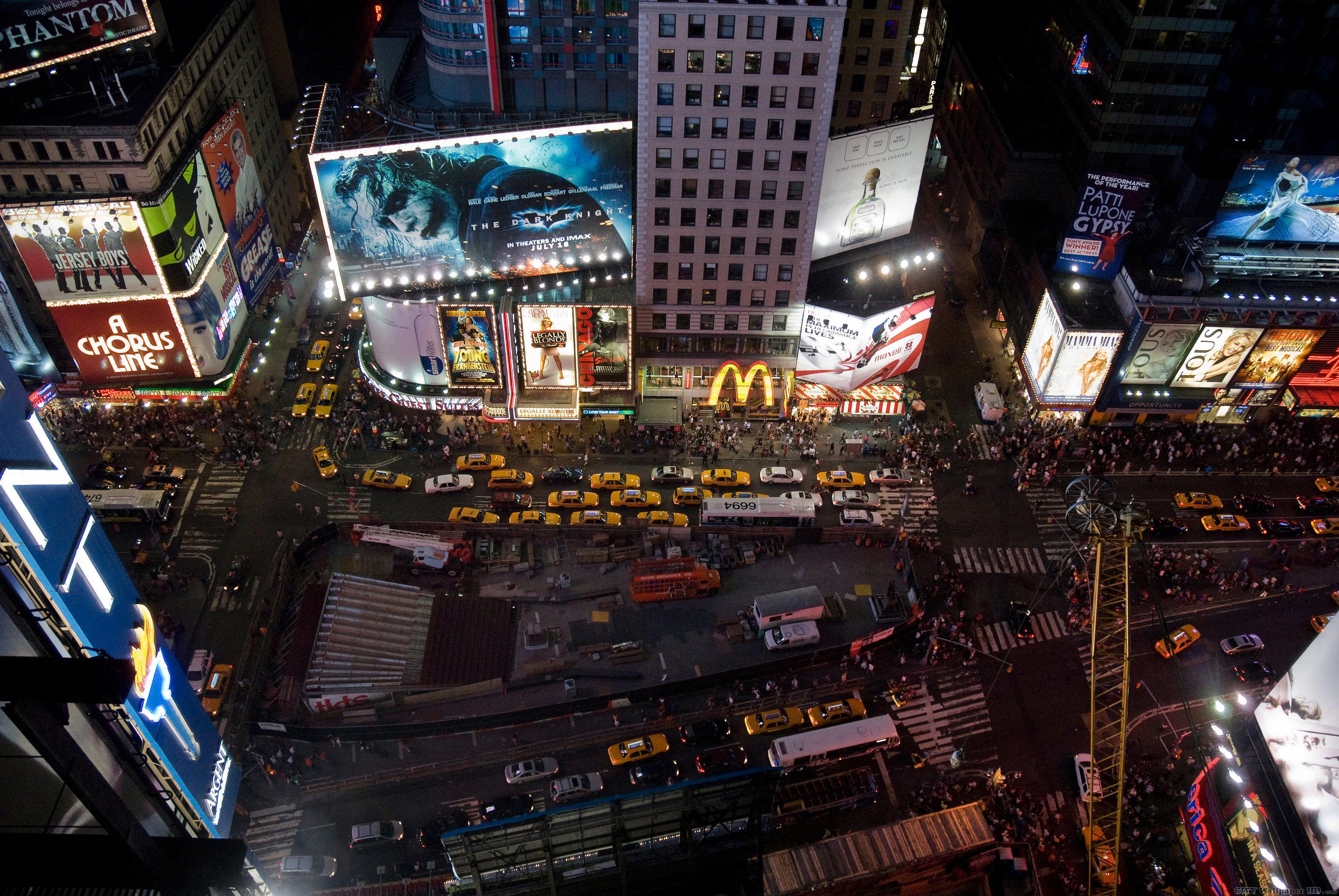 3872x2592 Marvelous and enchanting Times Square. HD wallpaper cities