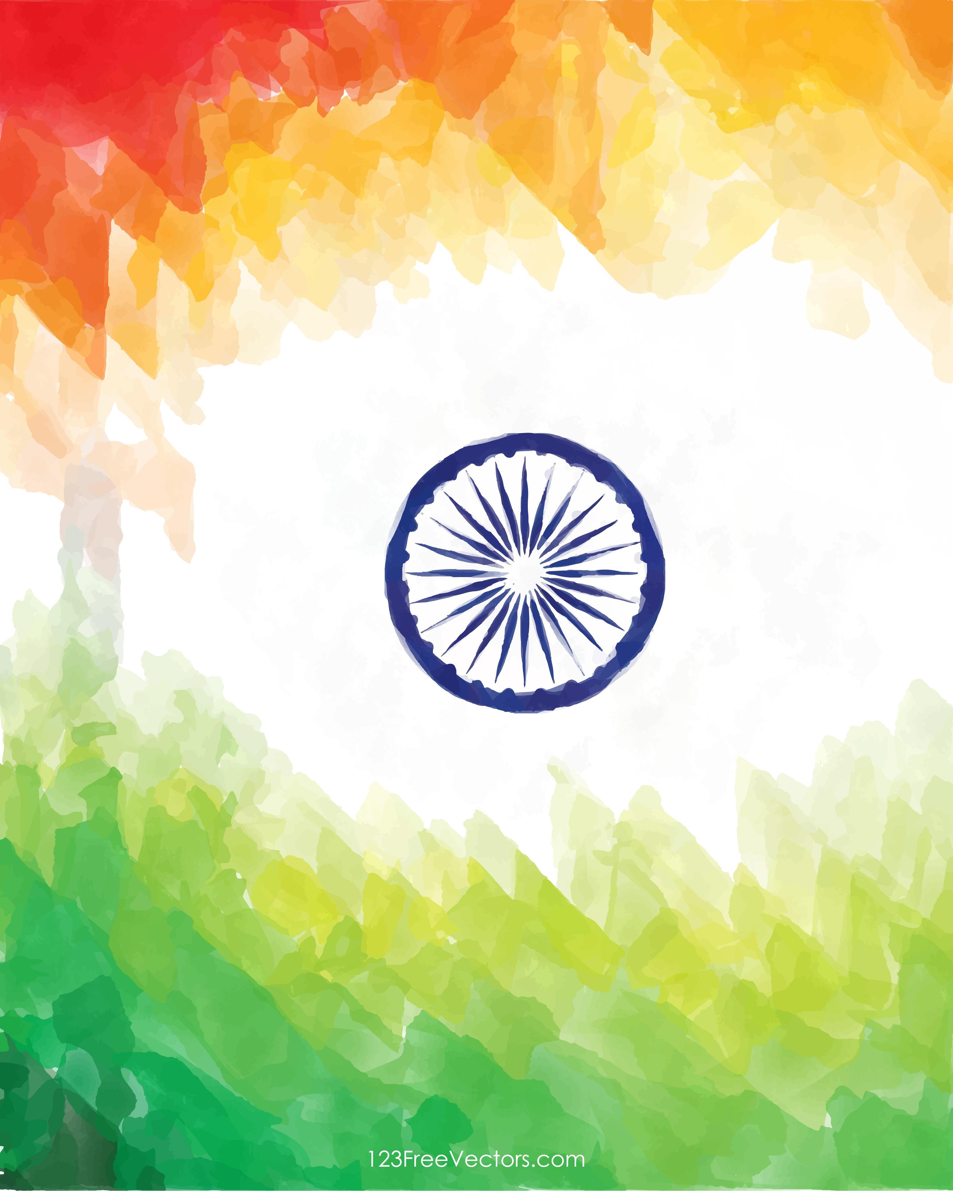 Hình nền cờ Ấn Độ 3333x4167 Vector