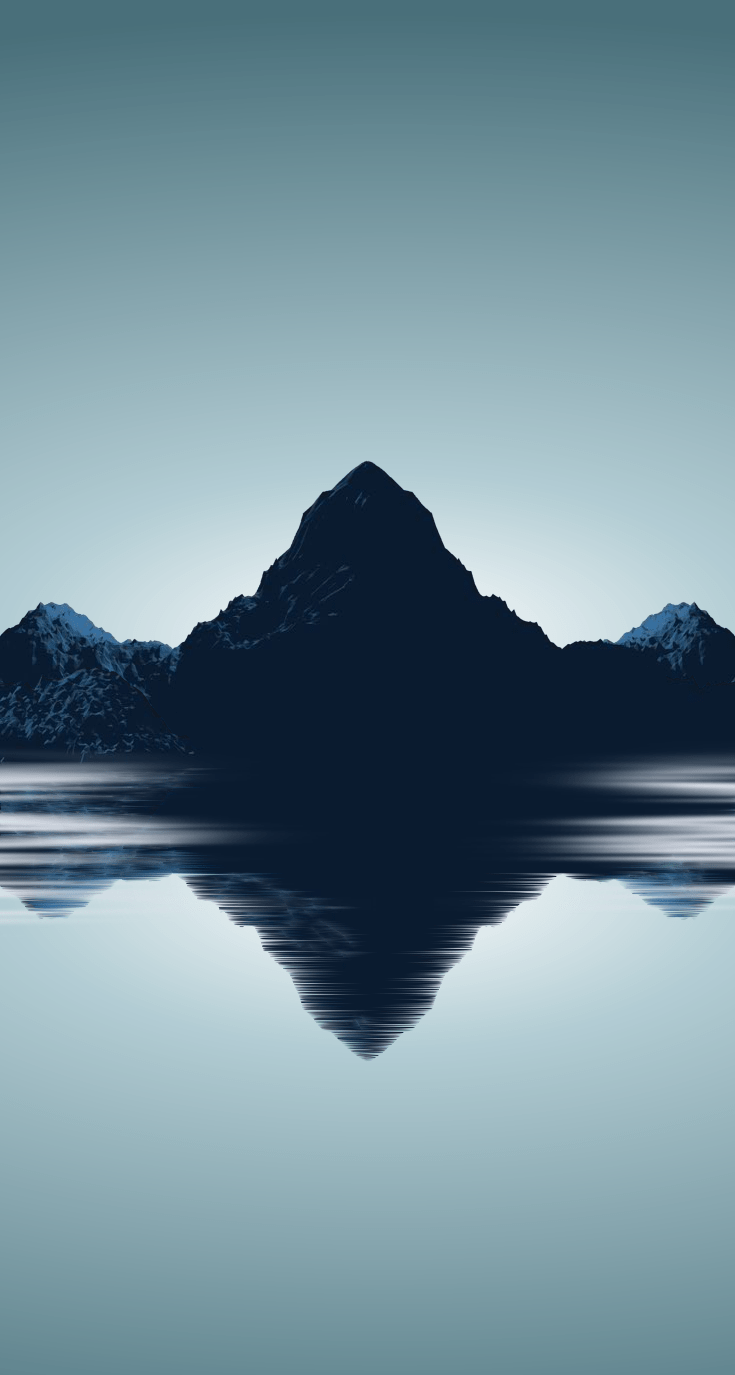 735x1375 Free download Minimal Mountains Wallpaper for iPhone 5s