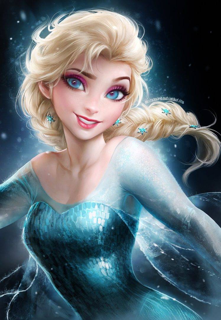 748x1082 Princess Elsa, Disney, Blue Dress, Frozen (movie) Wallpaper HD / Desktop and Mobile Background
