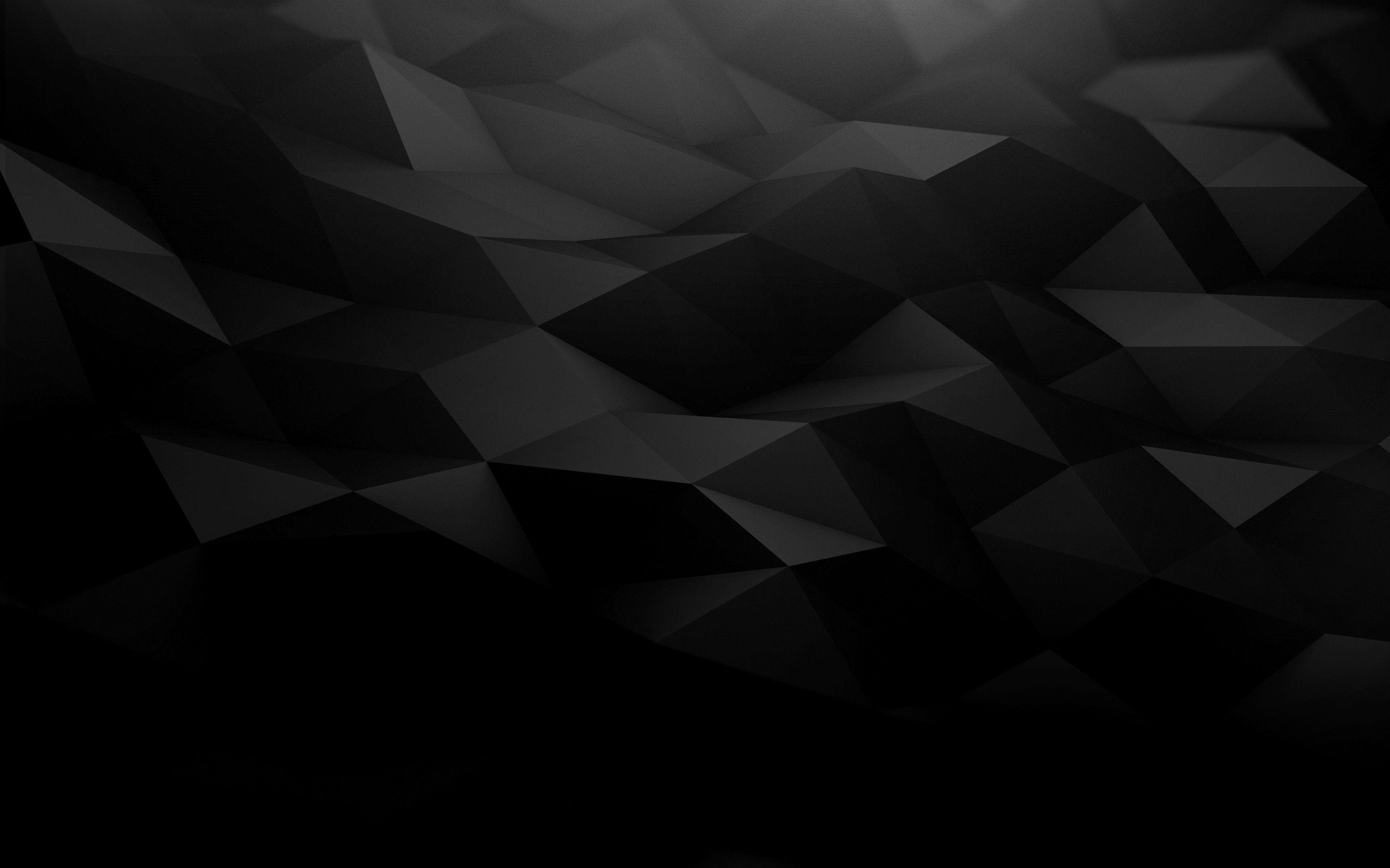 HD wallpaper Black Abstract Shapes black geometrical background 3D  Abstract 3D  Wallpaper Flare