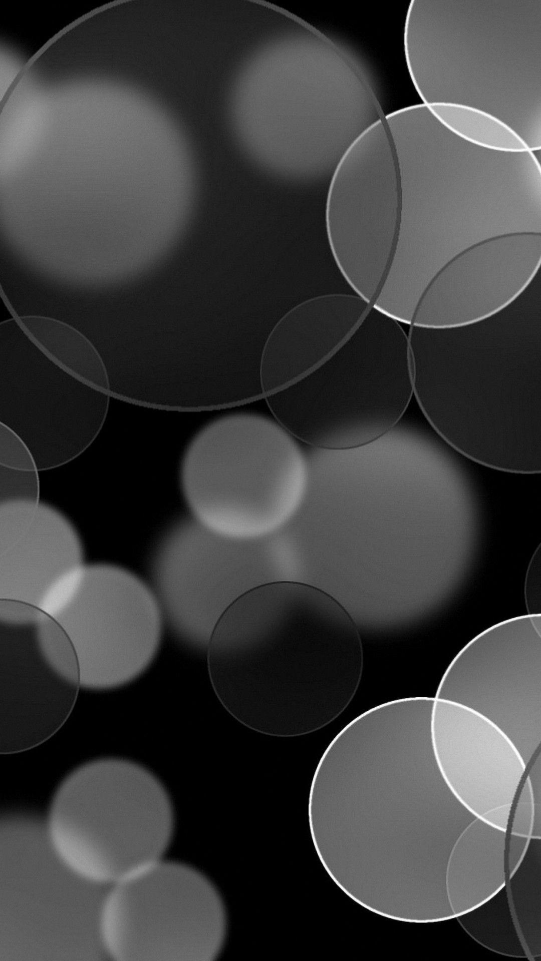 1080x1920 Grey Abstract Circles iPhone X Wallpaper
