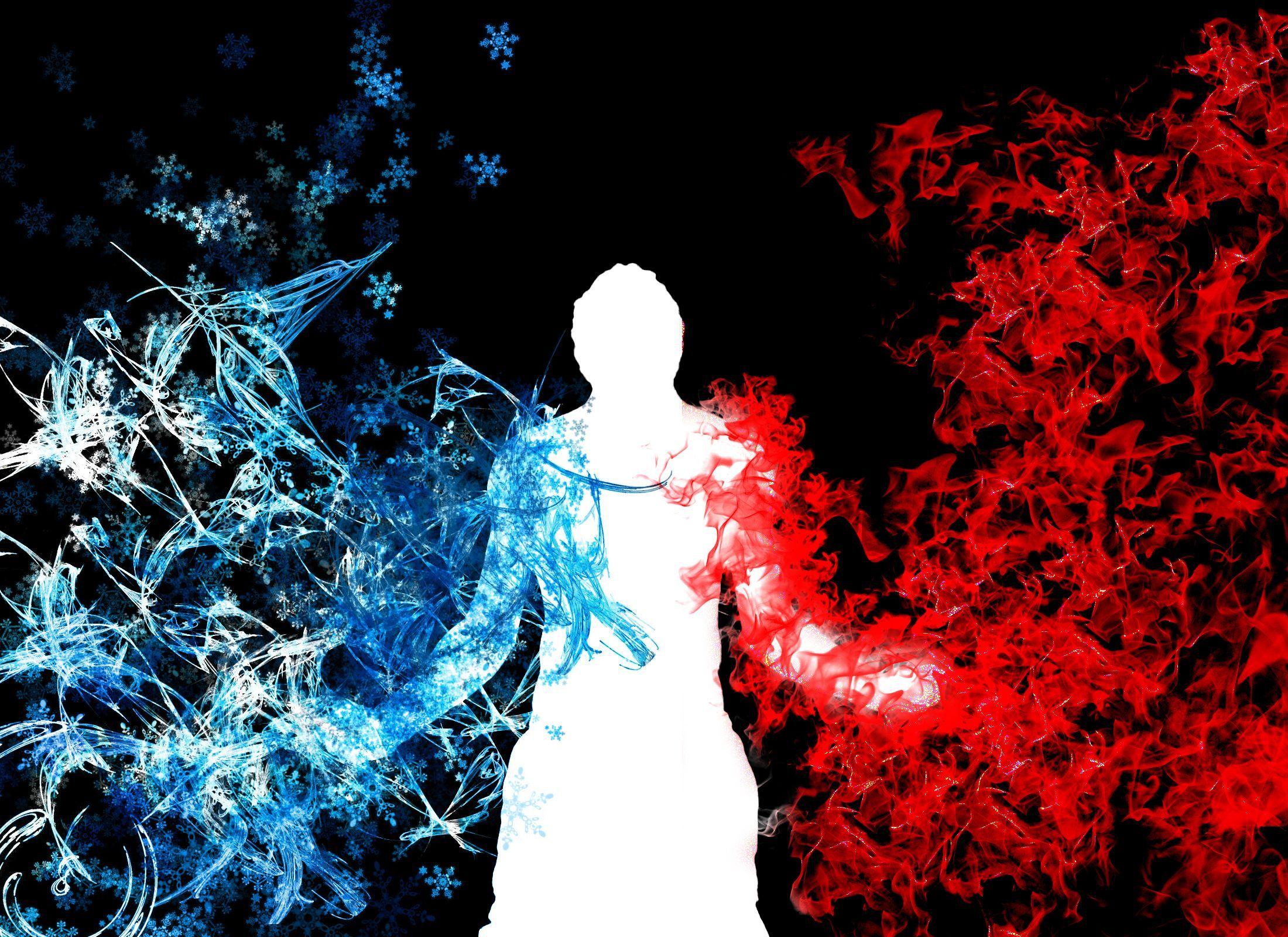2200x1600 Ice on Fire. Fire and Ice control wallpaper