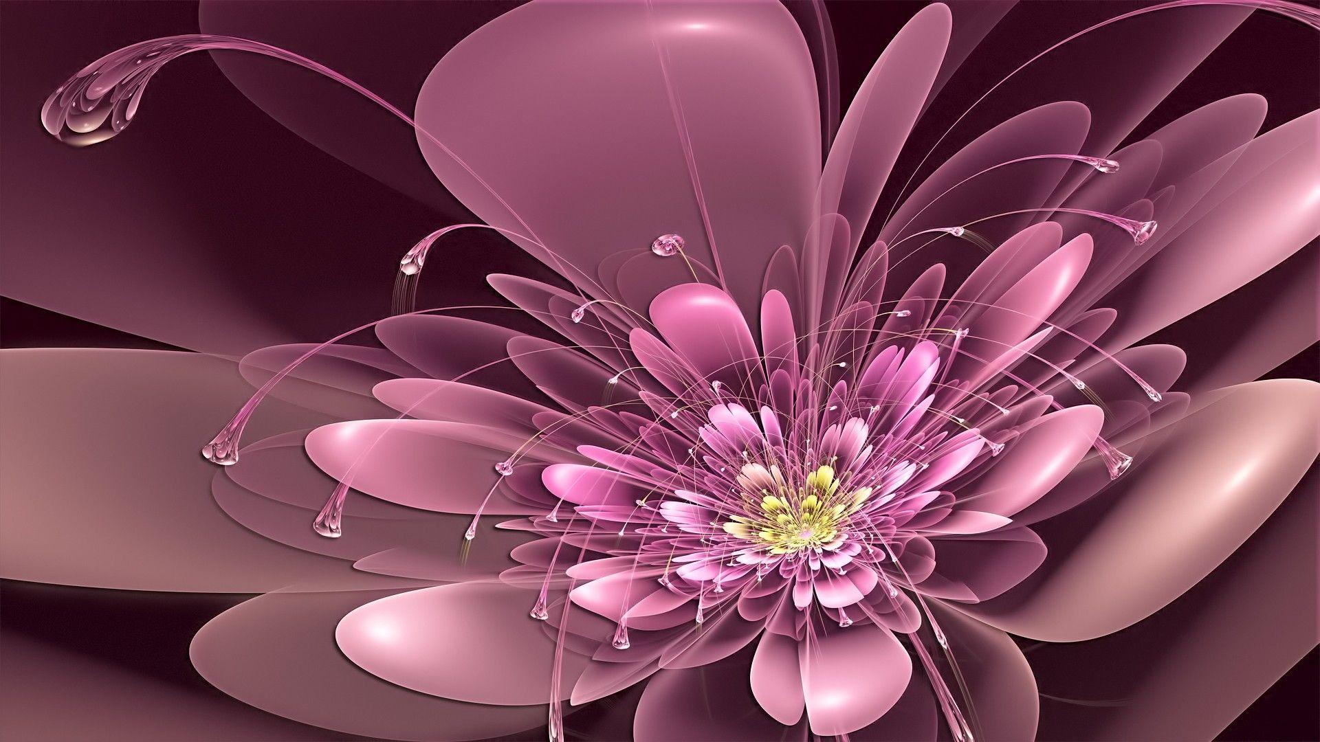 1920x1080 Cool abstract flower wallpaper HD