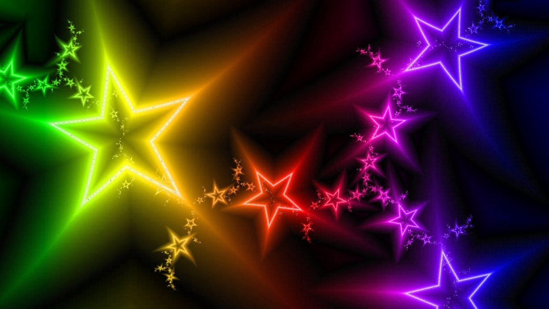 1920x1080 Download wallpaper 1920x1080 stars, light, colorful