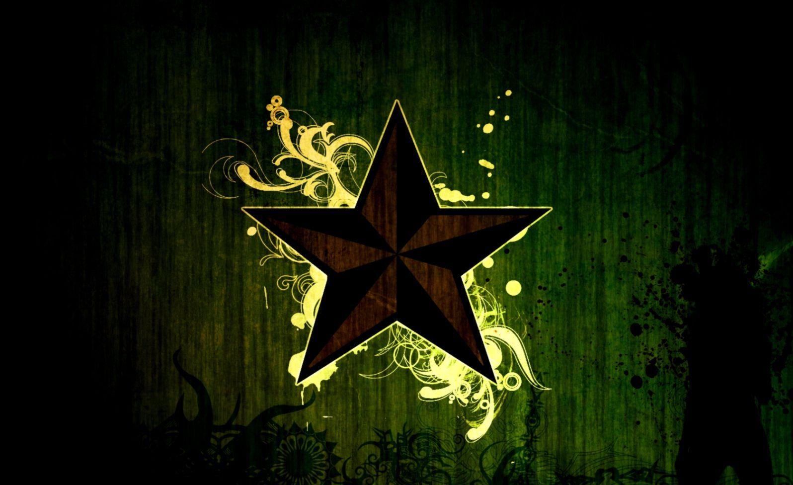 1596x976 Abstract Star 3D Wallpaper HD Desktop