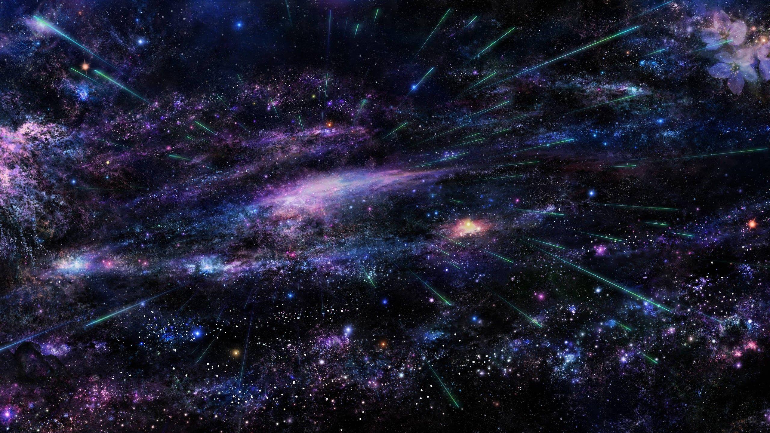 2560x1440 space Art, Abstract, Stars Wallpaper HD / Desktop