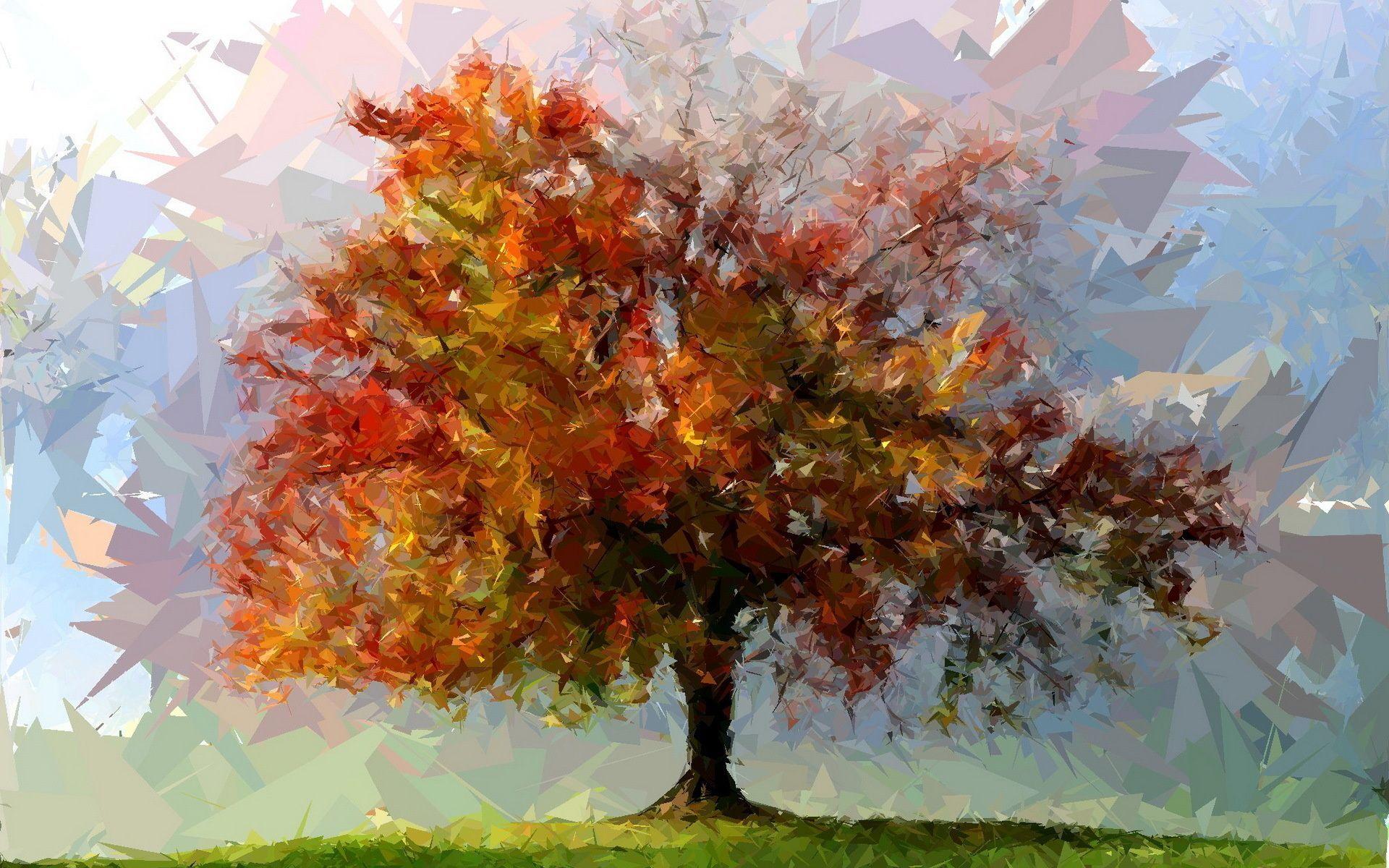 Wallpapers With Abstract Tree Art