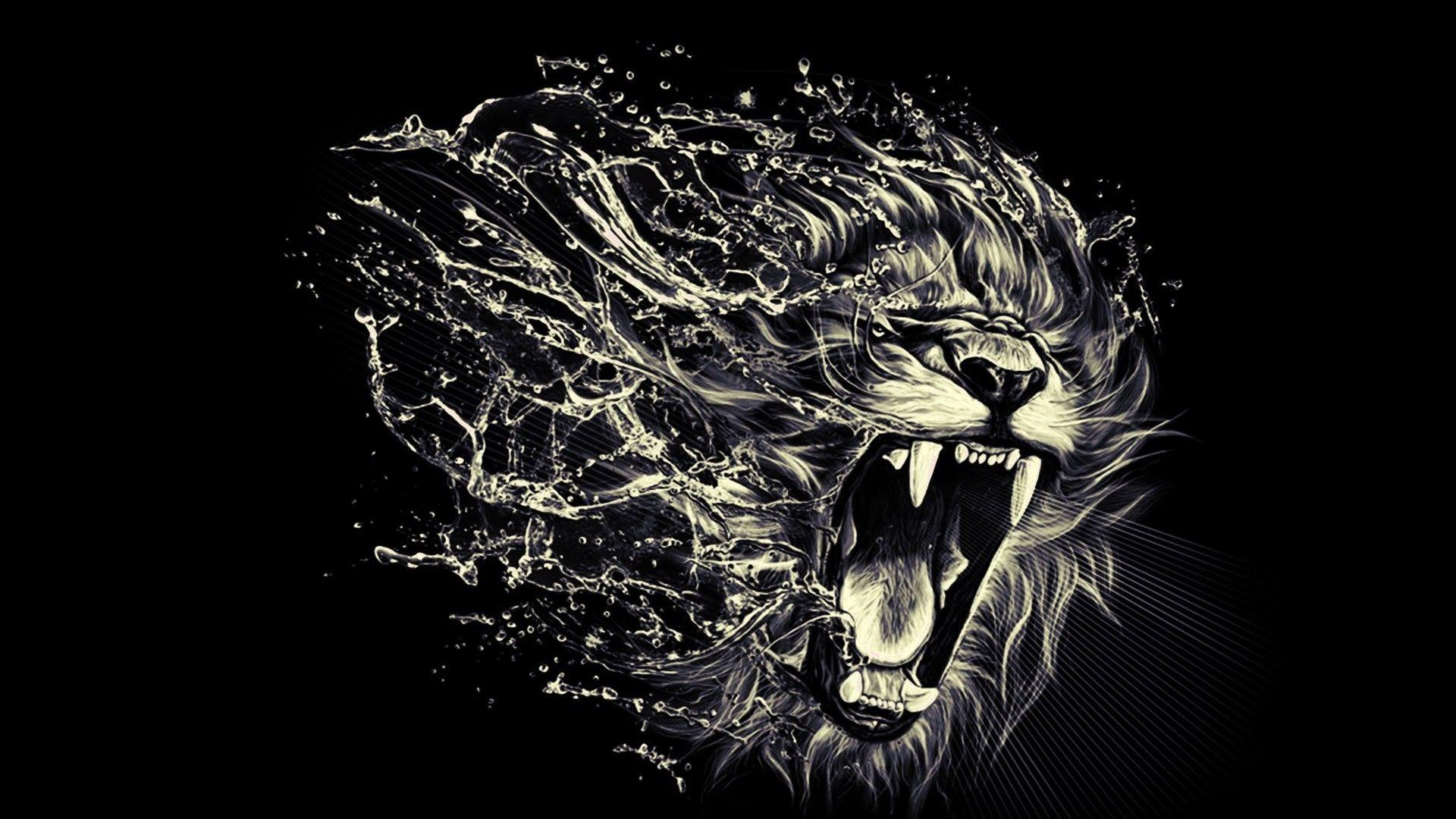 1920x1080 Roaring Lion Wallpaper
