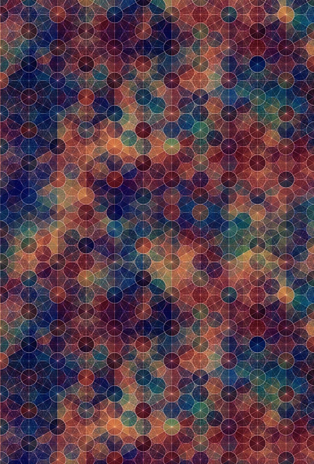 1040x1536 Geometric Abstract IPhone Wallpaper. Fractal Art Wallpaper