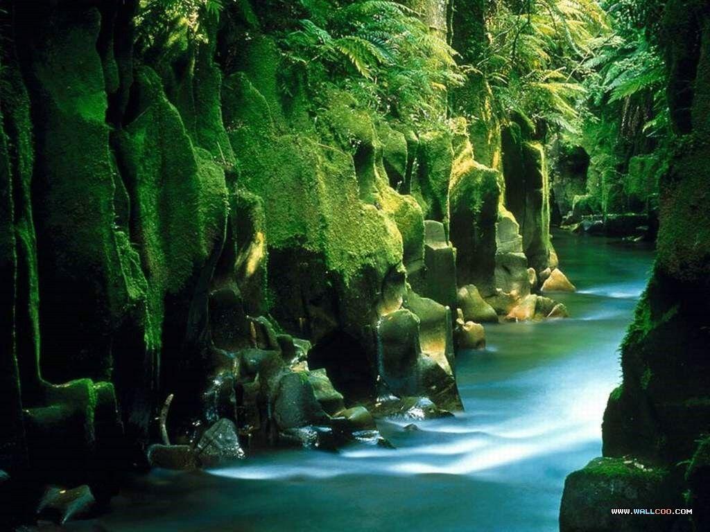 1024x768 Korea Tag wallpaper: Greens Green Blue Canyon Beautiful Korea River