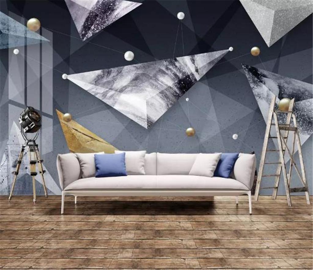 1024x886 Phone 3D Wallpaper Modern Stylish 3D Abstract Geometric Pattern Living Room Bedroom Background Wall Decoration Mural