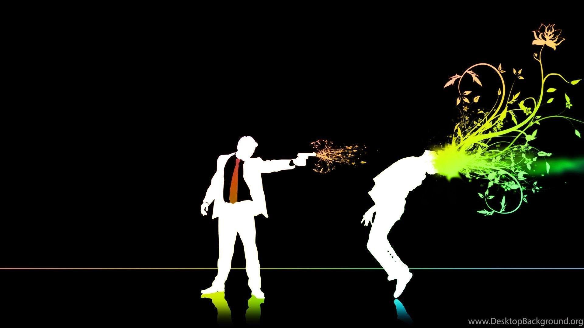 1920x1080 Shootout Funny Man Abstract Wallpaper Desktop Background