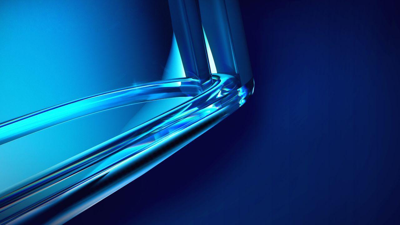 1280x720 Wallpaper Glass, Blue, Gradient, Stock, HD, Abstract