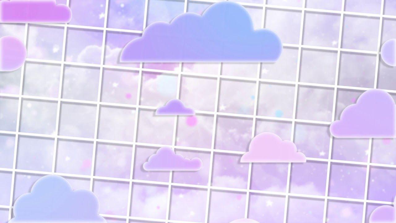 1280x720 Pastel Cute Cloudy Background (Free To Use)