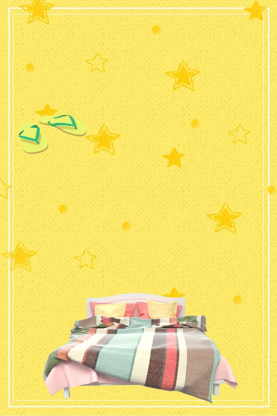 960x1440 Simple Cute Children S Room Bedding Poster Background Psd