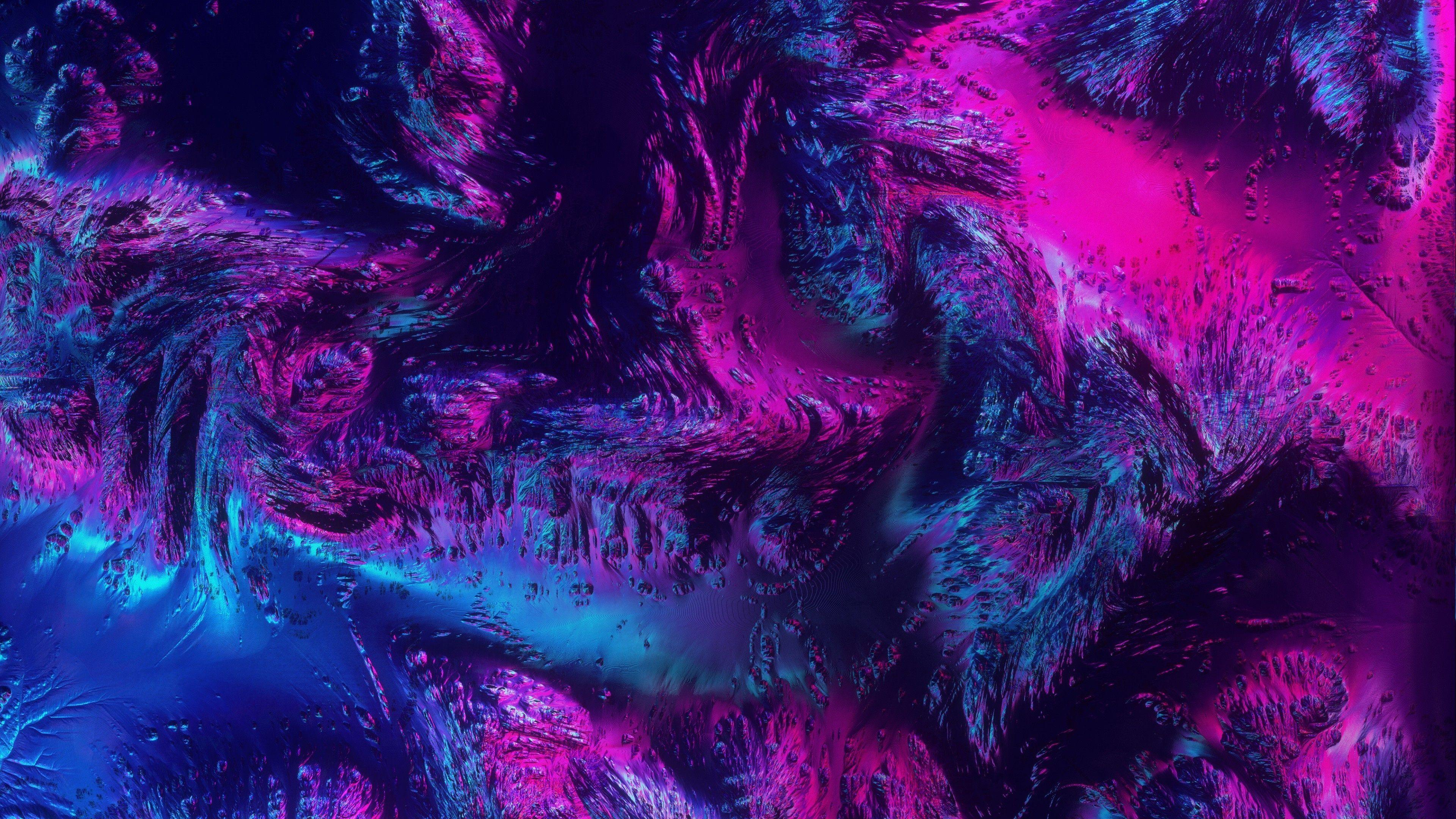 3840x2160 Download 3840x2160 wallpaper neon, texture, abstract, dark