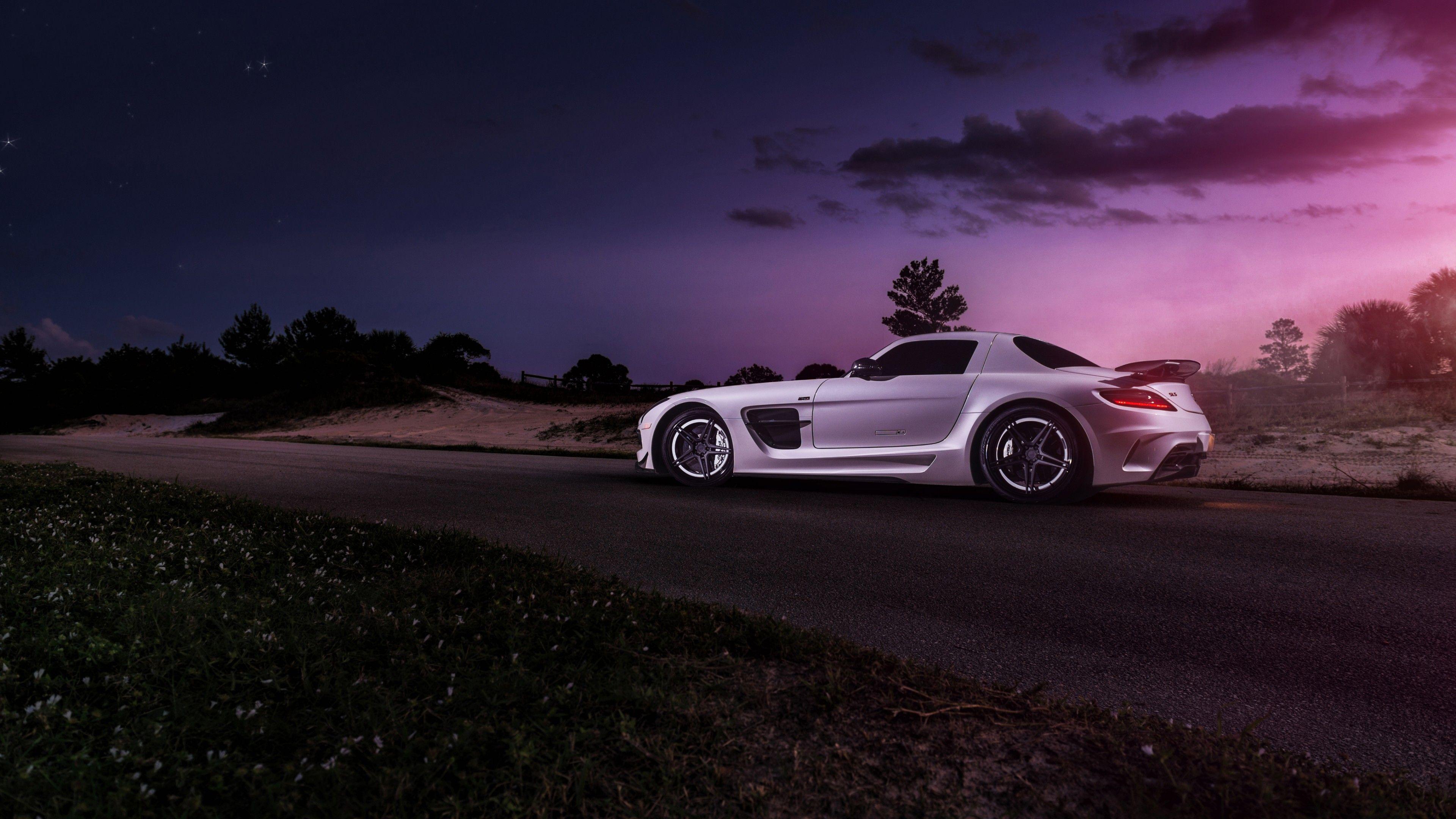 3840x2160 Mercedes Benz SLS Black Series HD Wallpaper 4K