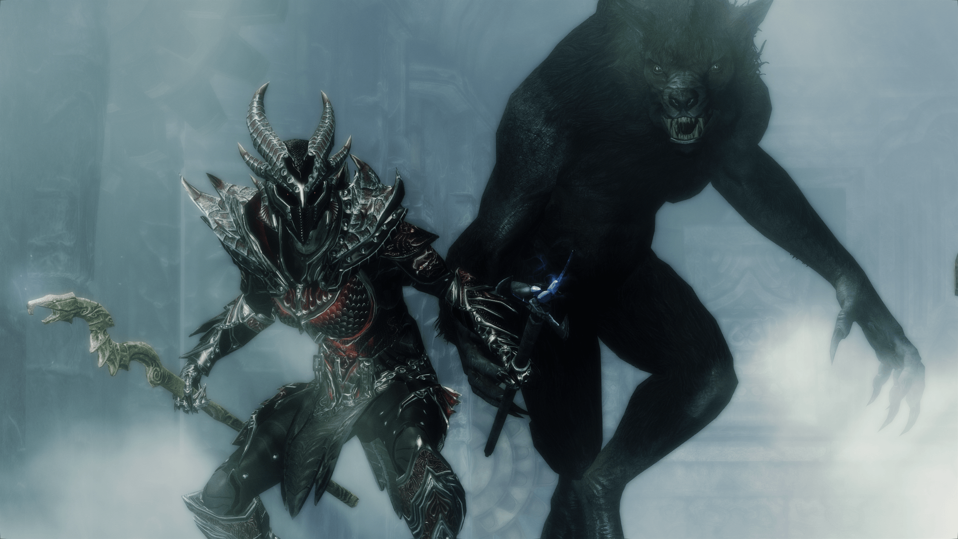 1920x1080 Skyrim Daedric Wallpaper