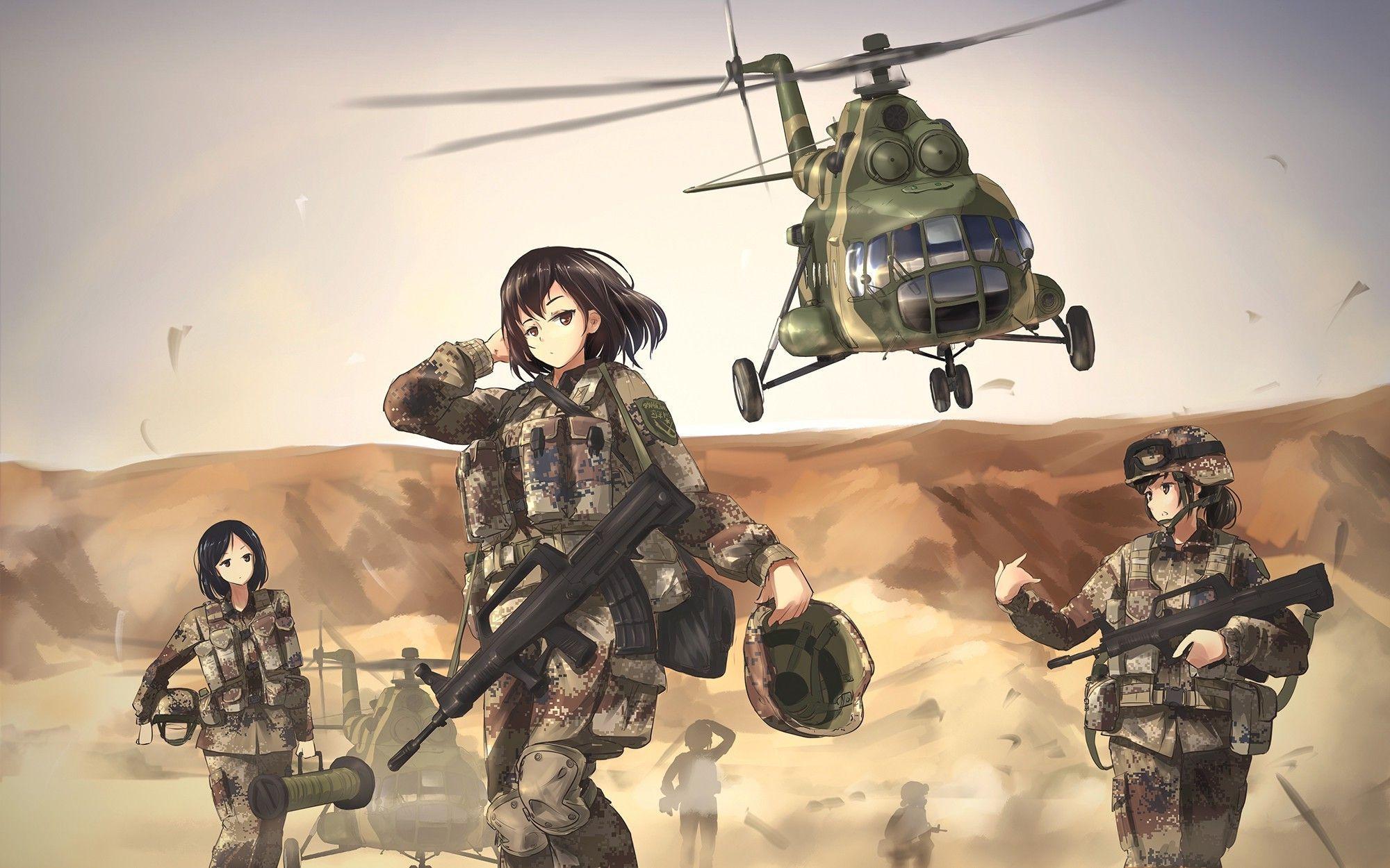 2000x1250 Anime Soldier Wallpaper