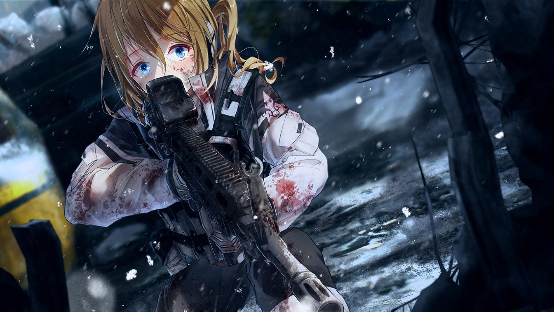 1920x1080 Anime Gun Wallpaper