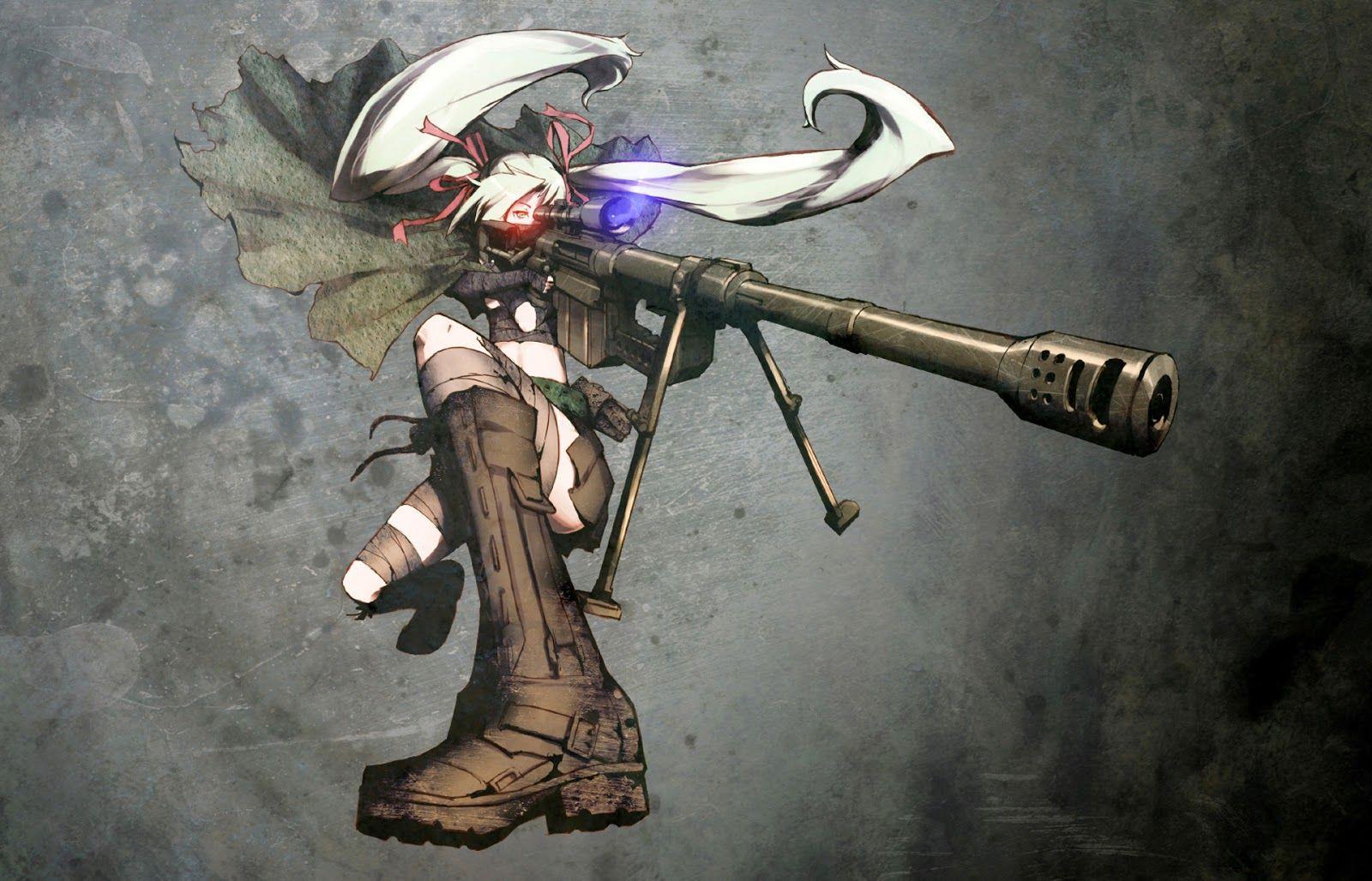 1600x1028 Anime Sniper Wallpaper