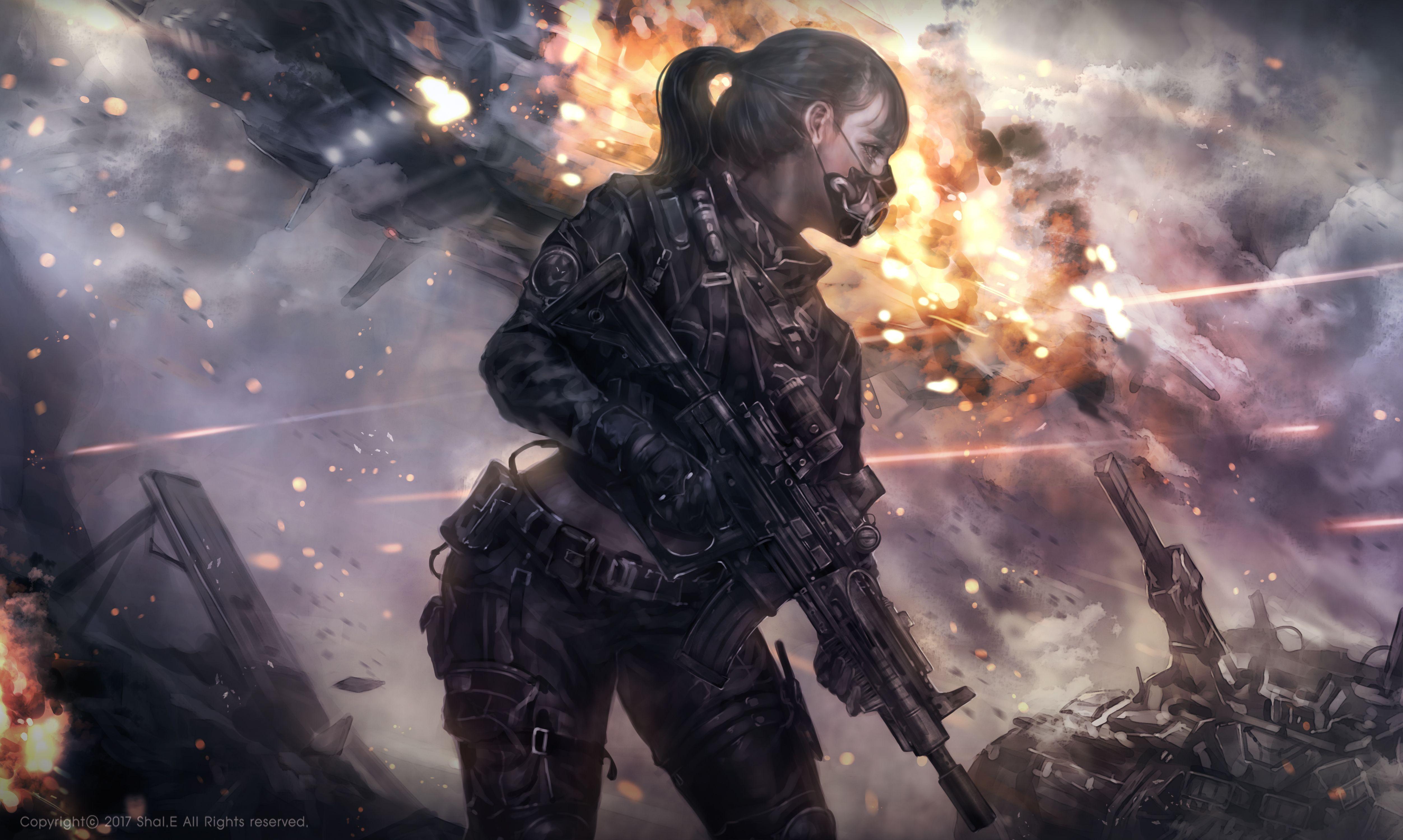 5008x3000 women, Soldier, War Wallpaper HD / Desktop and Mobile
