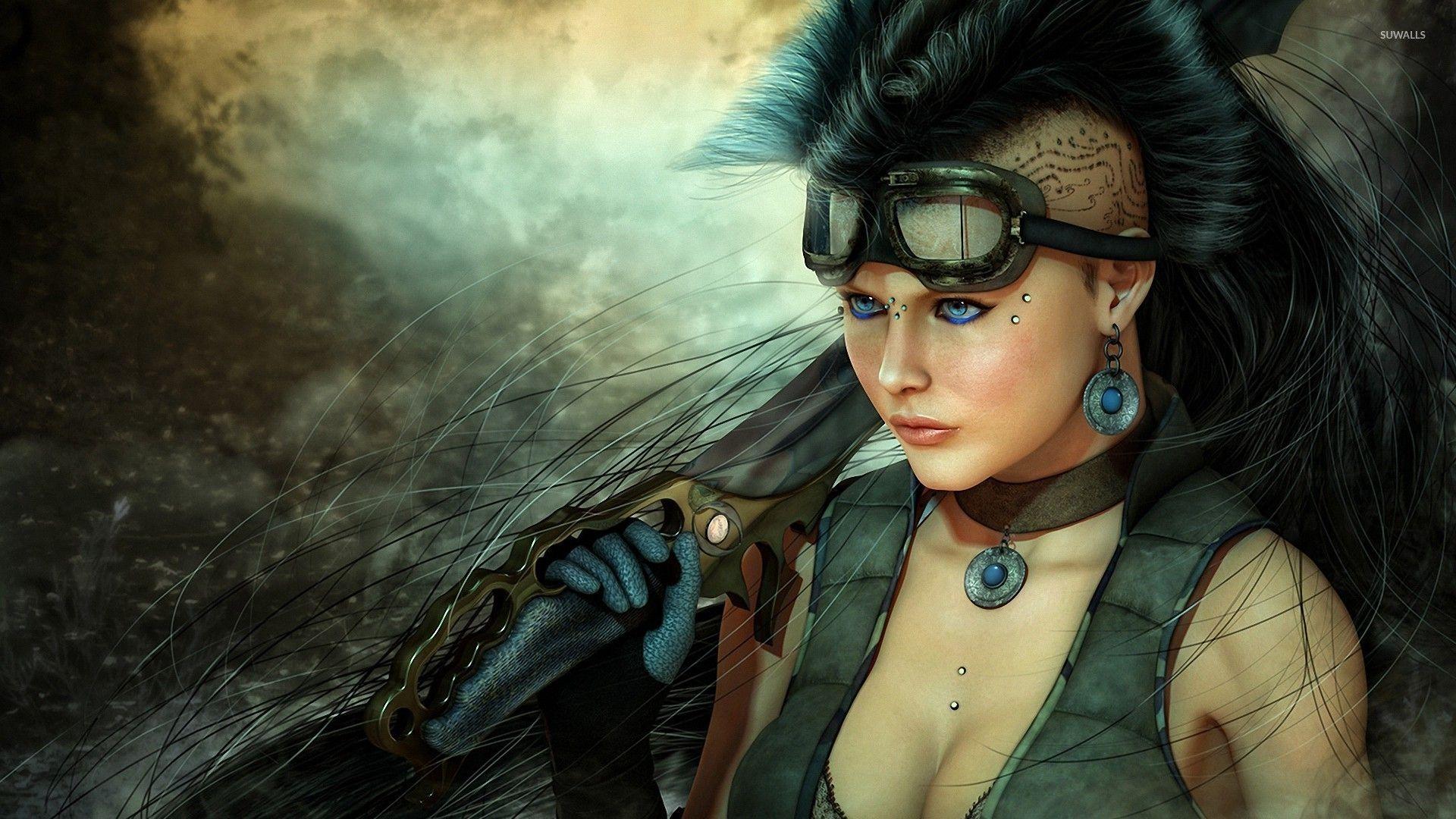 1920x1080 Punk Girl Wallpaper