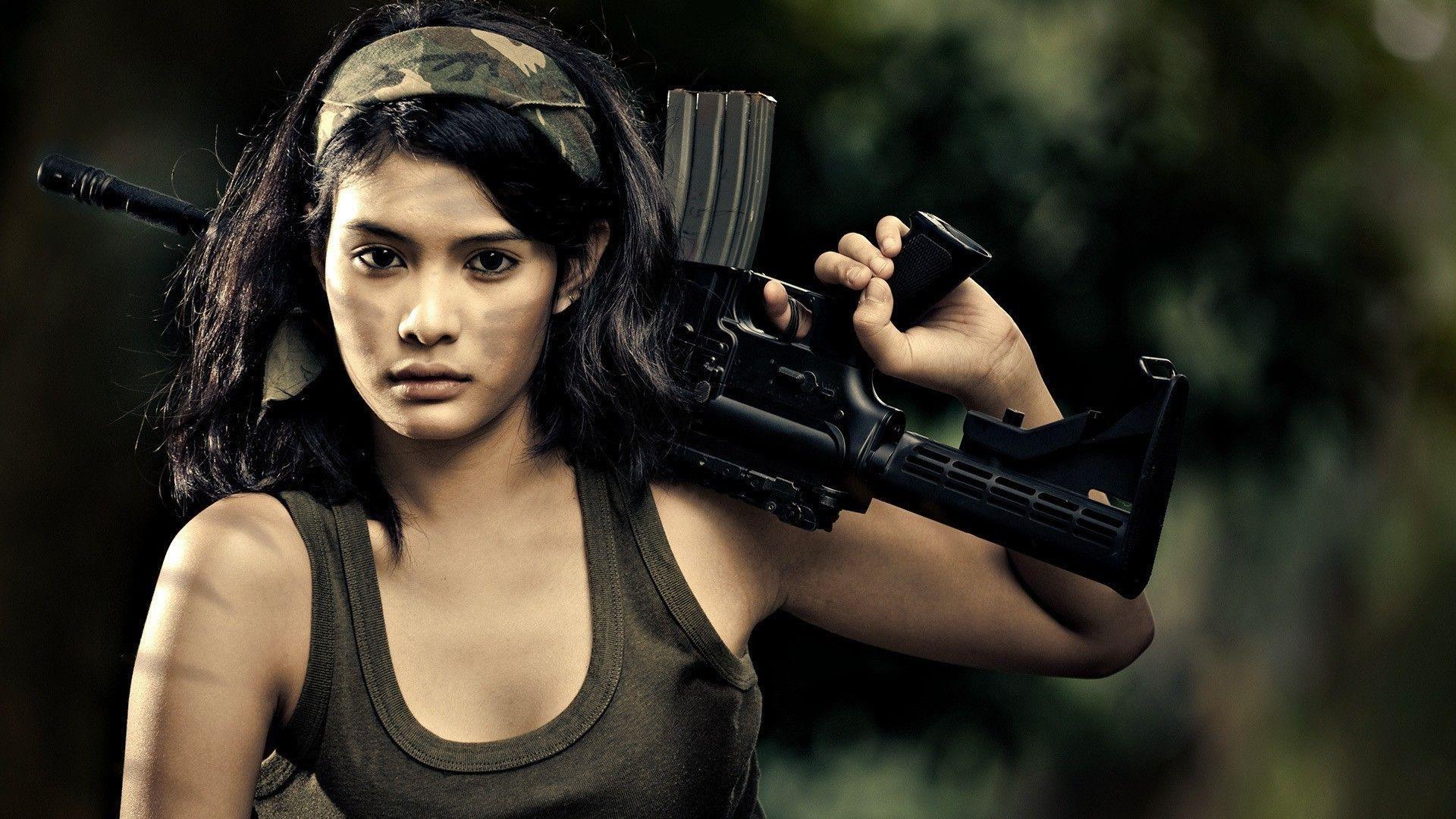 1920x1080 Girls With Guns Wallpaper