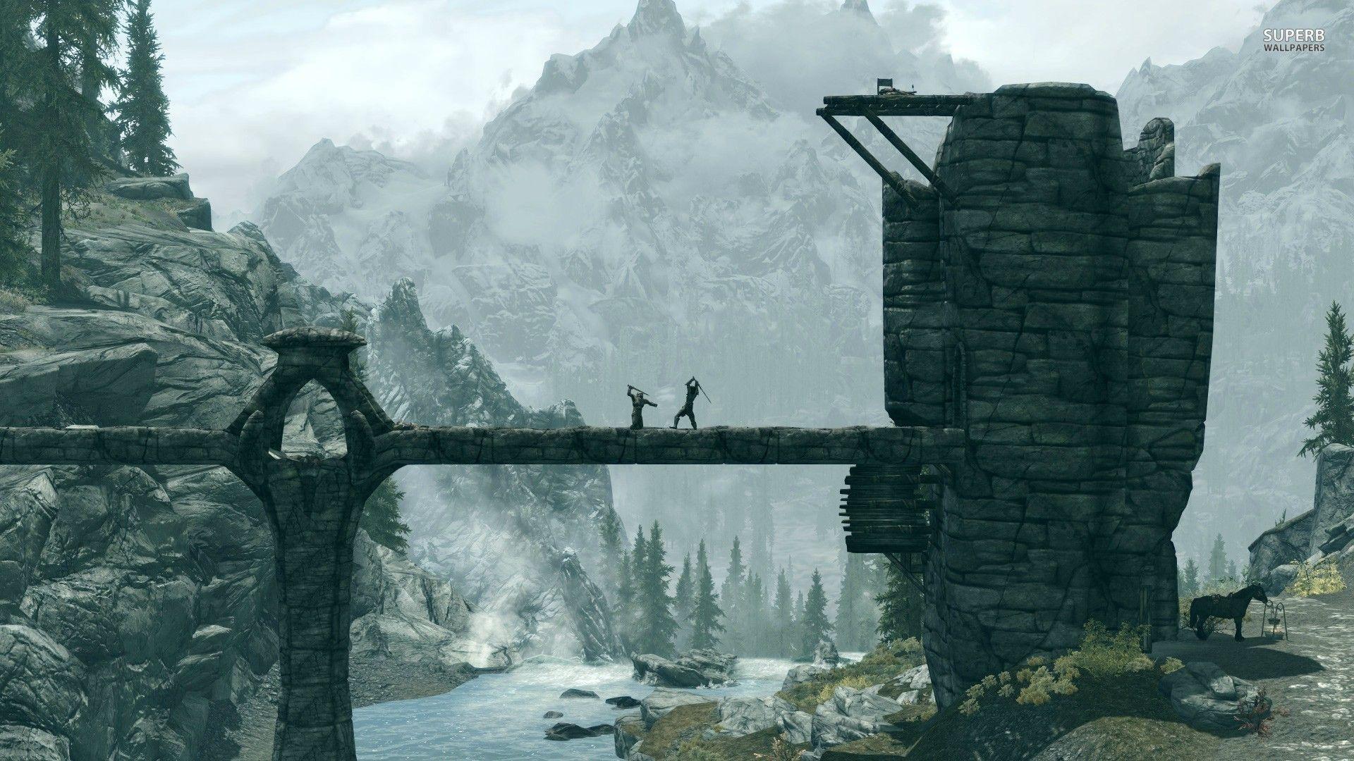 1920x1080 Skyrim Background free download