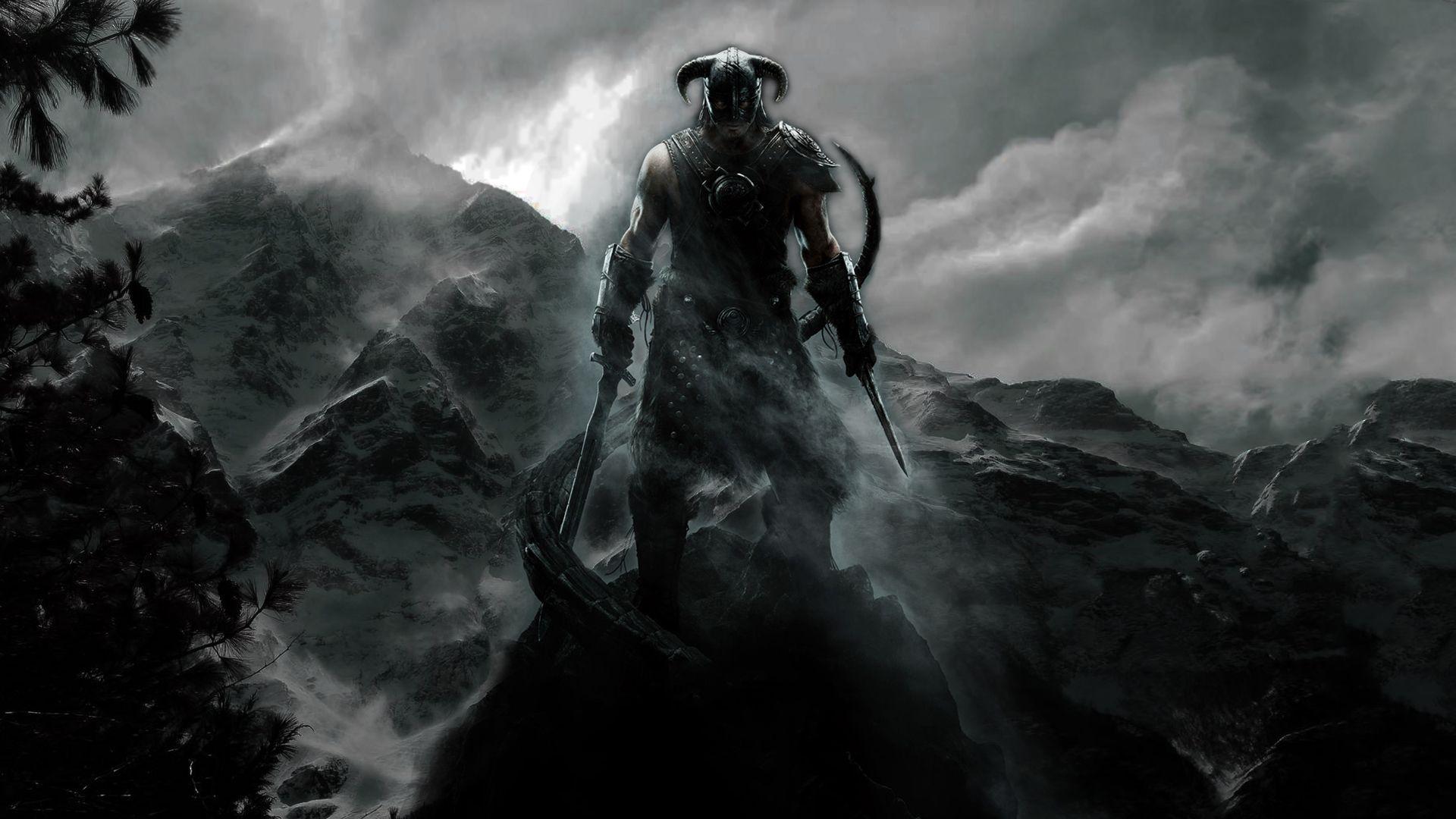 1920x1080 Group of Epic Skyrim Wallpaper HD 1080P