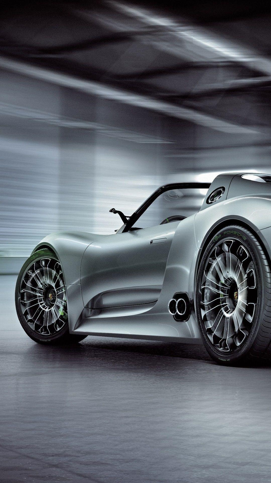 1080x1920 Porsche 918 Spyder concept supercar back view 1080x1920