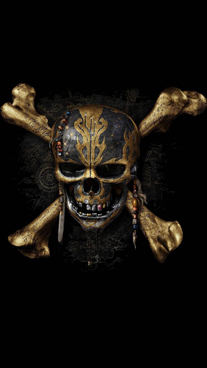 720x1280 pirate skull Wallpaper