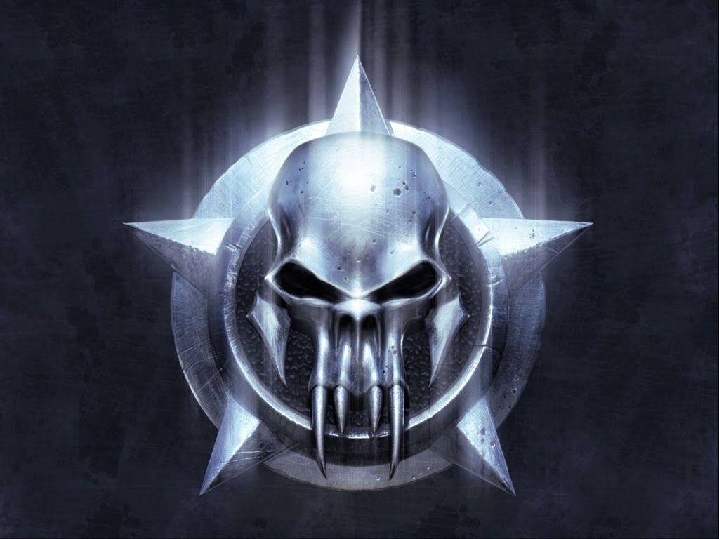 1024x768 Skull 3D Wallpaper