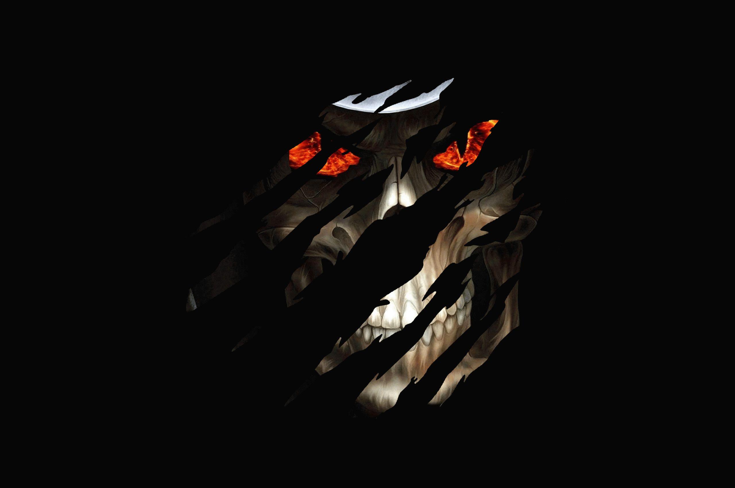 2560x1700 Evil Skull Wallpaper