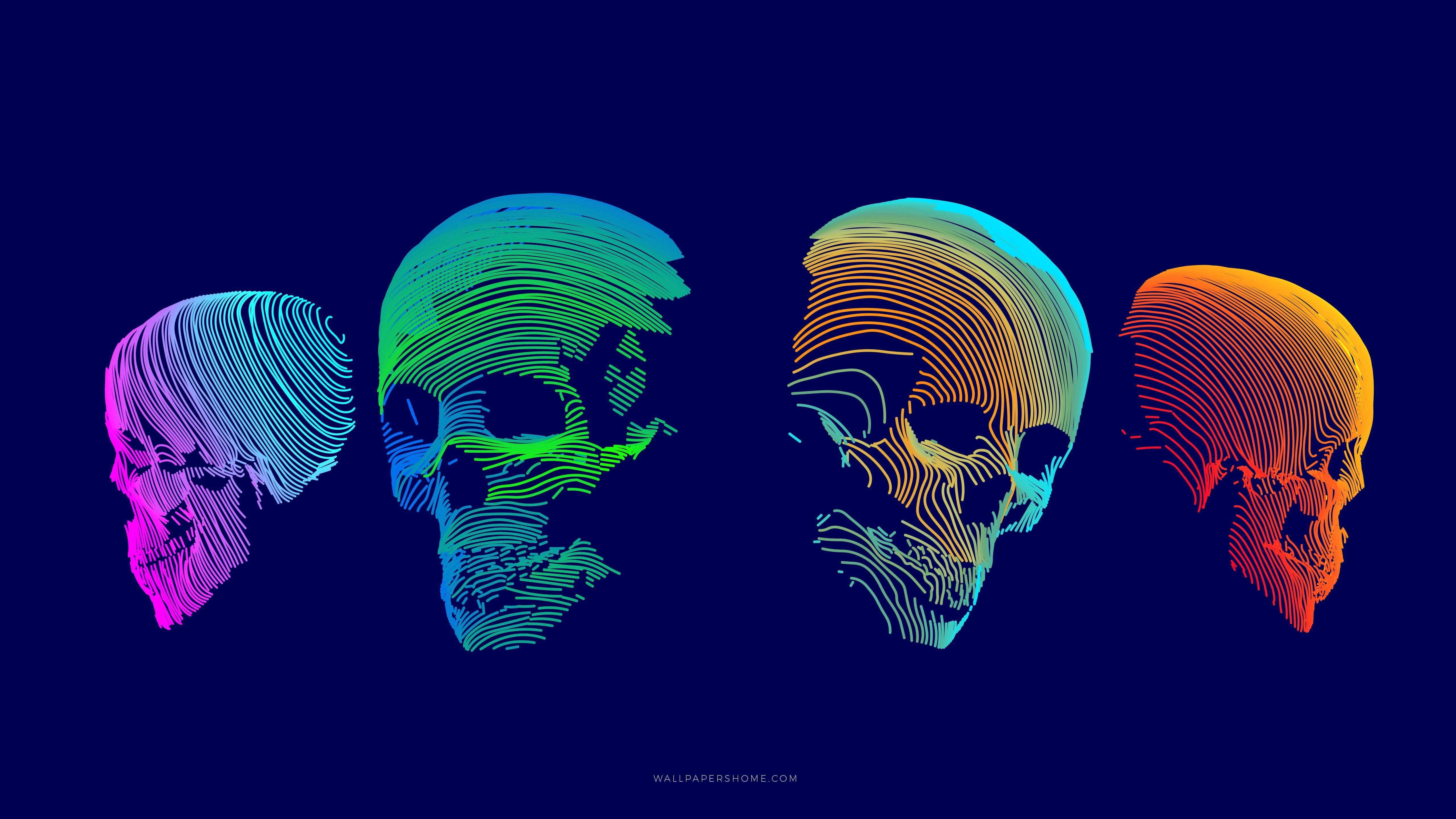 Colorful Skull Wallpapers - Top Free Colorful Skull Backgrounds