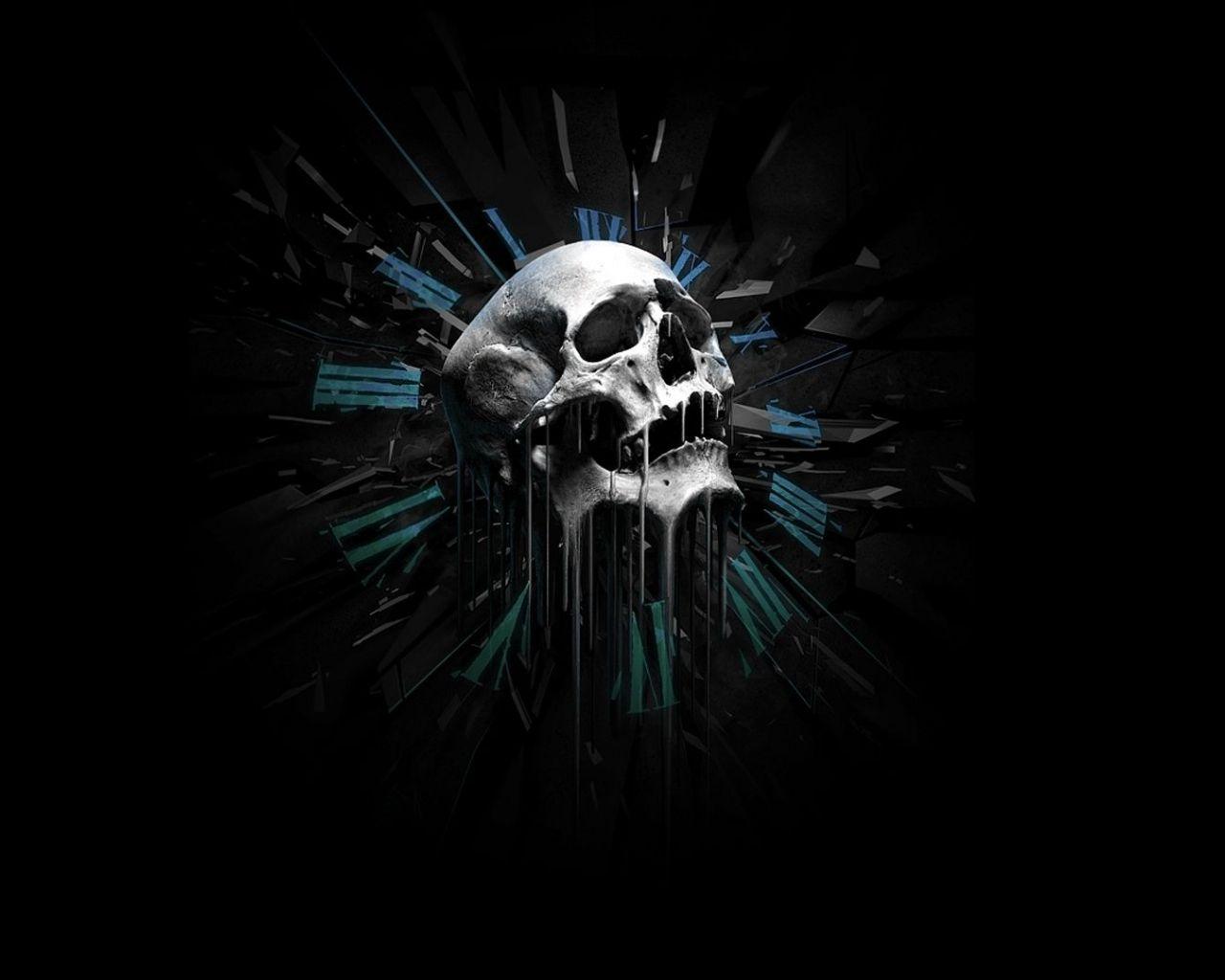1280x1024 Free download 3D Skull Wallpaper [1873x1080]